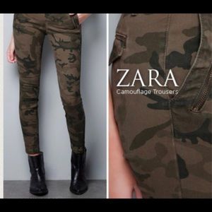Zara camo pants .